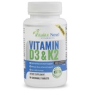 Cel mai bun vitamina D3 2000 UI + K2 - Absorbție optimizată în cea mai bună formă MK7 pentru sănătatea plămânilor, oase puternice și inimă sănătoasă - Toate naturale - aroma de cireșe - 90 comprimate masticabile - 3 luni de aprovizionare!