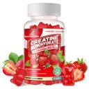 Complex de gume monohidratate pentru bărbaţi şi femei - Formula avansată W/L-Taurină + Vitamina B12, Supliment masticabil fără zahăr,90 Gume de căpşuni