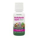 NaturasPlus Animal Parade Multivitamine lichide pentru copii - Tropical Berry Flavor - 8 fl oz - Whole Food Supplement - Vegetarian, Gluten gratuit - 16 Serviri