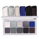BINGBRUSH 10 culori Black Smokey Eyeshadow Pallet, Cool Toned Shimmer Glitter Eyeshadow, Natural Neutru Smokey Shiny Eyeshadow Ultimate Makeup Palette, Vibrant Make Up Pallets Kit