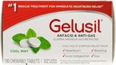 Gelusil Antiacid şi antigaz comprimate pentru ameliorarea arsurilor la stomac, reflux acid, balonare şi gaz, cutie cu blistere cu mentă rece - 100ct (pachet cu 2)
