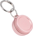 Zilnic Metal Carrying Case - Portable Keychain Pilula Holder, impermeabile Mici Pastile de călătorie Containe pentru dopuri de urechi, Compatibil cu Loop, Eargasm & Vibes, Compact Mini Purse Pilula cutie (Pink)