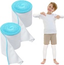2 Rolls Wraps Bandaje umede pentru Eczema 3.54' x 1.97 yd Wrap Terapie Wet pentru tratamentul eczemelor pentru adulți Copii (albastru)