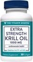 Vitamina Shoppe Extra Putere Ulei Krill - MSC Certified Sustainable - 1000 MG (30 Softgels)
