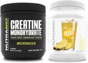 NutraBio Creatin Monohidrat, Nearomated, (150 g) și Clear Whey Proteine Izolat, (Pineapple Splash) Supliment Bundle 