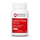 PROTOCOLUL PENTRU LIFE BALANCE 5-Metilfolat 1000mcg - Biodisponibilitatea superioară a Folatului de metil - pentru suport cerebral - Suplimentul Folat pentru Femei & Bărbați - Kosher & Vegan - 90 Tabs