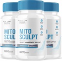 rize laboratoare MitoSculpt pierdere în greutate pastile - sculpta corpul ideal cu MitoSculpt capsule avansate de Formula, Supliment pentru a transforma grasime mobilizat stocate pentru combustibil (180 capsule) (Pachet de 3)