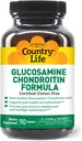 Viaţa de ţară Glucosamină Chondroitin 1500mg/1200mg - Susţine sănătatea şi lubrifierea în comun - menţine cartilaj sănătos, Tendon, ţesut comun - gluten gratuit, non-GMO - 90 capsule - pentru adulţi