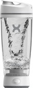 Promixx Original Shaker Bottle - Baterie alimentată pentru Shakes proteine netede - BPA gratuit, 20oz Cup (Alb)