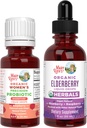 MaryRuth Organics Precision Probiotic pentru femei (Zmeură) & Elderberry picături (Blueberry) 