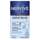 Nervive Nervi Ajutor, Ocazional Nervi Discomfort II, Nervi Ajutor, Începe să lucreze în 7 zile, Stabbing, Ardere, Acid lipoic, Vitamine B, Turmeric, Ginger, Suplimentul Nervive, 30 comprimate