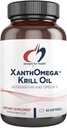 Design-uri pentru sănătate XanthOmega - ulei Krill cu 12mg Astexantină - Antioxidant, Fosfolipide + EPA/DHA Omega 3 - Cardiovascular, Skin + Suplimentul pentru sănătatea ochilor (120 Softgels)