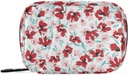 Roșu roz flori florale cutie pilula 7 zile Pilula caz sac de călătorie Pilula Organizator sac cu fermoar portabil caz Weekly compact Dimensiune pentru deţinătorul supliment de vitamine