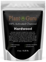 Plant Guru activat Charcoal Powder 4 oz. HARDWOOD - Food Grade Kosher Non-GMO - Albirea dinților, Măști faciale și Sapun Making. Promovează detoxifierea naturală și ajută la digestia