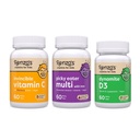 Renzo's Vitamine Imunity Builder Bundle - Vitamina C cu Elderberry & Zinc pentru suport imun, Picky Eater Copii Multivitamine, și vitamina D3