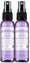 Spray de sanizator de mana organica Dr. Bronner (Lavanda, 2 Ounce, 2-Pack) - Formula simpla si eficienta, Curatati si sanitizeaza, Nu chimicale dure, Moisturizeaza si curata mainile