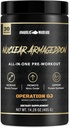 Anabolic Warfare Nuclear Armageddon Pre Workout pulbere Pre-Garning pentru bărbați și femei cu L-Citrulline, Beta Alanine Powder și Cafeina (Orange Juice - 30 Serviri)