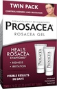 Prosacea - Tratament medicamentat Rosacea pentru fata - Vindecă Rosacea Simptomele de înroșire, cosuri și iritație - Fragrance Free - Twin Pack - Două tuburi de 0,75 oz (1.5 oz Total)