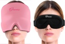 TheraICE Migrenă Capac de ajutor pentru cap, Pălărie pentru terapie caldă şi rece, Migrenă Cap de Ajutor, Cap de Gel Cool Wrap, Cap de Cap de Cap de gheaţă Masca + TheraICE Cooling Gel Relief Sleep Mask