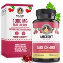 Bliss capsule vechi de cireşe, inflamaţie şi sprijin comun Supliment pentru bărbaţi şi femei, Tart Cherry Supliment pentru a sprijini digestia, somn şi vitalitate (120 capsule)