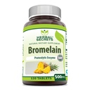 Secrete plantei Suplimentul Bromelain 500 Mg Suplimente tablete 
