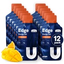 UCAN Edge Energy Gel Shots, Orange Mango (12, 2 Ounce Packets) pentru rularea, formare, antrenamente, Fitness, Ciclism, Crossfit 