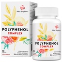 67.500 MG Polyfenoli Supliment - Antioxidanti puternici si polifenoli pentru apararea varstei, Polyfenol Superfood, Querbetin, Resveratrol, Ceai Verde, Plant-Based & Energy, Suport Immune, 90 Capsule