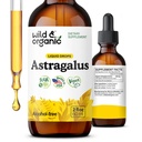 Astragalus tinctura salbatica si organica - Picaturi de suport imune cu extract de root astragalus - Suplimentul vegetal pentru calmare si relaxare - Vegan, Sugar & Alcool Free - 2 fl oz