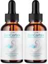 (2 ambalaj) ZenCortex - Zen Cortex picături ureche, ZenCortex pentru Tinitus Advanced Formula Supliment, Zen Cortex Toate suport auditiv naturale Formula Supliment pentru Ureche Relief Vegan Ingrediente (60 Serviri)