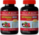 supliment complex antioxidant - ANTIOXIDANT MEGA COMPLEX 1440 MG - extract de mangosteen, suplimente nutritionale antioxidante, rodie cu afine, detoxifiere si curatare 2 Flacoane 120 capsule