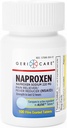 GeriCare Naproxen Tablete de sodiu, 220 mg (100 Număr) - AINS Extra- Putere Durere Relief pentru dureri de cap, Artrită, Dureri musculare, Crampi menstruale- Film acoperite Naproxen, Anti-Inflamator & Febra Reductor