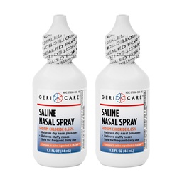 GeriCare Salină Spray nazal 1,5 FL OZ Spray hidratant Clorură de sodiu 0,65% (Pachet de 2)