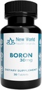 Bor 30mg Supliment mineral - Tablete presate Soft Suport tiroidian Formula de absorbție rapidă (30)