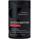 Sport de cercetare Triple Putere Astaxanthin Supliment (6mg) cu ulei de cocos organic pentru activitate antioxidantă, Skin & Eye Health Support - non-GMO verificat & Gluten gratuit - 120 Softgels