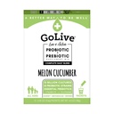 Probiotice GoLive pentru adulţi şi copii, Melon şi Castravete, Probiotice 10ct pentru adulţi şi copii, Fibră prebiotică pentru sănătate gutoasă şi digestivă, recomandate de medici şi dieitieni