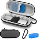 Caz pentru KardiaMobile 1L 6L Personal EKG Monitor, Hard Travel Carrying Case pentru AliveCor Kardia Heart Monitor EKG/ECG, Portable Heart Rate Monitor Bag Storage Organizator cu Pill Box & Carabiner Clip