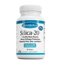 EuroMedica Siliciu-20 - Suplimentul sprijină structura osoasă și producția de colagen - puternic dinți și densitate osoasă sănătoasă - SIDA păr, piele și unghii Sănătate - 60 comprimate (30 Serviri)