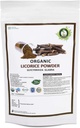 R V Essential Organic Licorice pulbere 100gm/ 3,53oz/ 0,22lb Glicyrrhiza Glabra Licorice Root pulbere Mulethi pulbere Yastimadu pulbere Liquorice USDA Organic Certified Supplement in Zip Lock Pouch