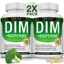 Dim Supliment 910 mg Plus BioPerine Complex - Diindolilmetan pentru a sprijini echilibrul hormonal și metabolismul estrogen, ajută cu Menopause AcCOs mai bine culturism de piele, pentru bărbați Femei, 60 capsule