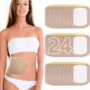 Pachet de ulei Castor Wrap, patch-uri de ulei Castor de unică folosință, Organic de bumbac auto-adezive, Portable Anti Leakage No Wash