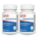 Rugby Vitamina B-6 Tablete - 25 mg de vitamina B6 - Supliment alimentar - 100 Conte (2 ambalaj)