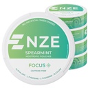 NZE Caffeine Pouches Nootropice Free (Spearmint) - Nootrop Pouchs with Alpha GPC, L-Tyrosine & L-Theanină - No Sugar or Artificial Sweeteners - 15 Nicotine Free Pouchs Per Can - 5 Pack