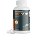 Bronson Zinc 50 MG mare potenta sustine imun, antioxidant si sanatatea pielii - non-GMO, 360 comprimate vegetariene