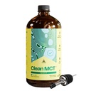 NivelUp Clean MCT Ulei - 100% Caprylic C8 pentru energie, Focus, Gut Health, Brain Superfuel - Keto Supliment pentru Ketogenic cafea și cetone - Non-GMO (32 oz sticla)