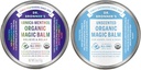 Dr. Bronner - Organic Magic Balm (2 oz Variety Pack) Arnica-Menthol & Baby Unscented - Made with Organic Beeswax & Hemp Oil, Moisturizes and Soothes Hands, Face & Body 