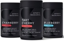 Sports Research Tart Cherry concentrat (de la Montmorency Tart Cirese), Cranberry Fruit Complex (cu Pacran & Vitamins C & E) & Whole Fruit Blueberry concentrat (din afine organice)
