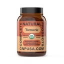 Capsulele de turmeric organic - Supplement de pulbere de rădăcină de Curcumin brut şi pur, 100 capsule 600 mg, vezica biliară, ficat şi suport