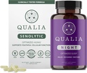 Qualia Life Sciences Bundle Qualia Night & Qualia Senolitic, Stiinta-Backed Suplimente pentru somn revigorant profund și repararea optimă a celulelor