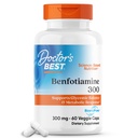 Cel mai bun Benfotiamine 300 cu BenfoPure, ajută la menținerea metabolismului glucozei sănătoase, non-GMO, Vegan, Gluten gratuit, Soy Free, 300 mg, 60 Veggie Caps