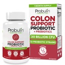 Probulin Colon suport supliment probiotic, Curaj zilnic, Digestive, și Imun sănătate Probiotice capsule pentru bărbați și femei, 20 Miliarde CFU, Vegan, 30 Conte Sticla
